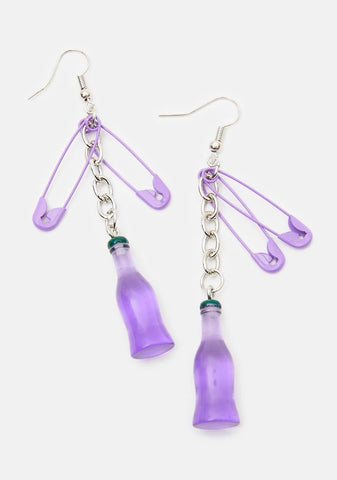 Safety Soda Drop Earrings