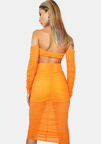 Vacation Mode Midi Skirt Set