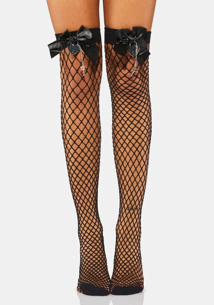 Unlimited Love Fishnet Thigh Highs