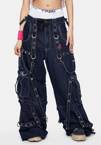 Denim Strap On Darkstreet Pants