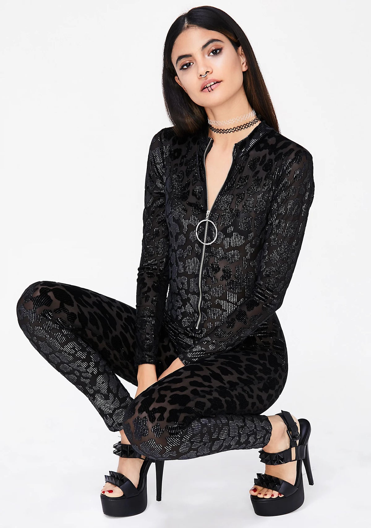 Wild Spotz Burnout Catsuit
