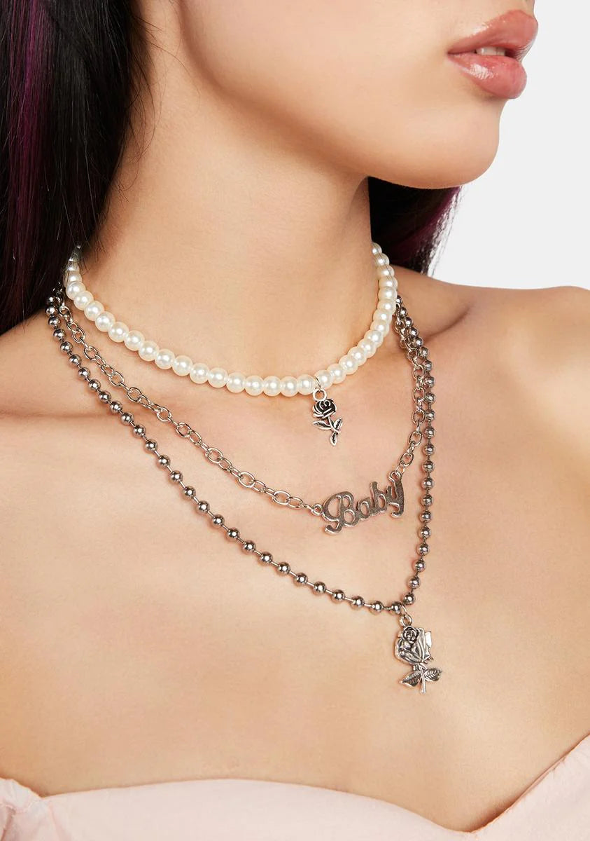 Don't Call Me Baby Layered Choker