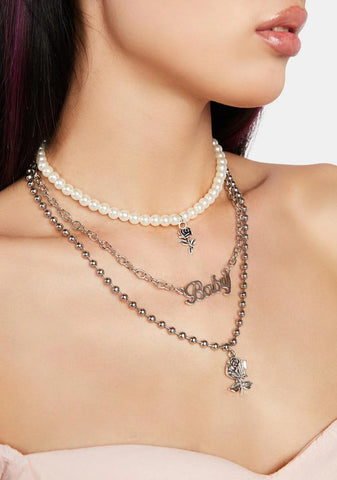 Don't Call Me Baby Layered Choker