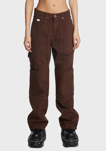 Brown Combat Jeans