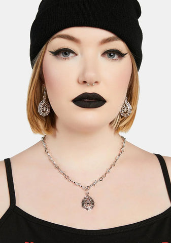 Spindled Up Necklace & Earring Set