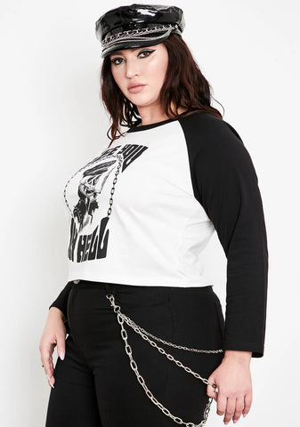 Raging Road To Hell Raglan Tee