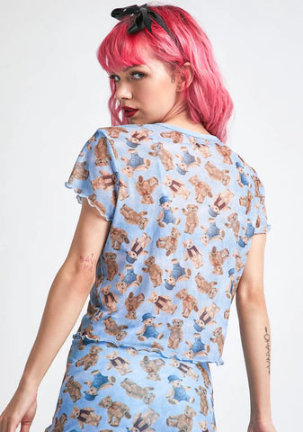 Soft Double Stuffed Mesh Tee