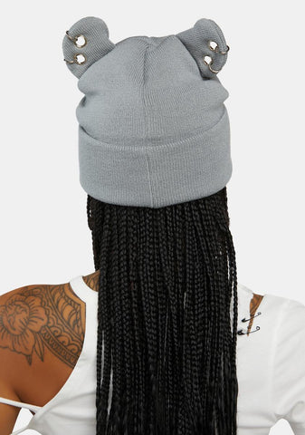 Compression Pierced Ears Tattoo Beanie