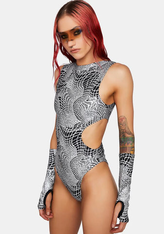 Ultra Wave Reflective Aria Cut-Out Bodysuit