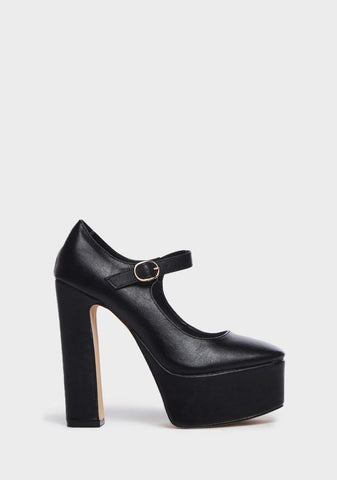 Yours Conditionally Heeled Mary Janes