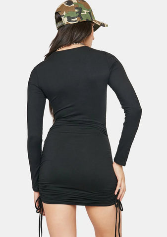 Noir Fulfill My Needs Mini Dress