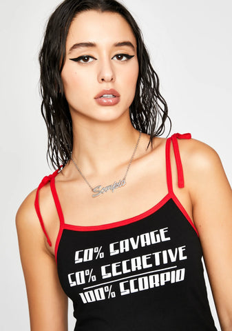 Signed Sealed Scorpio Necklace