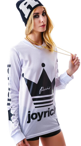 Crown Joyrich Mesh Long Sleeve Tee - Off White