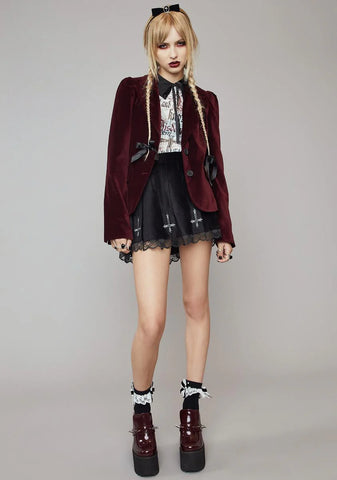 Bloodlust Velvet Blazer