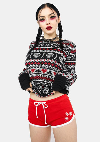 Santa's Favorite Hoe Dolphin Booty Shorts