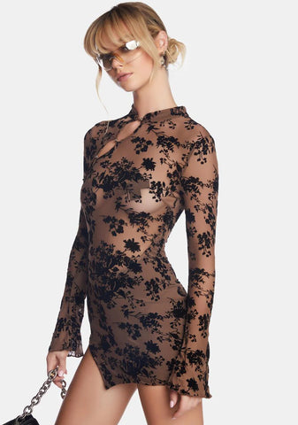 Chocolate Make A Move Mini Dress