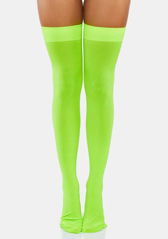 Slime Angel Of Mine Sheer Thigh Highs