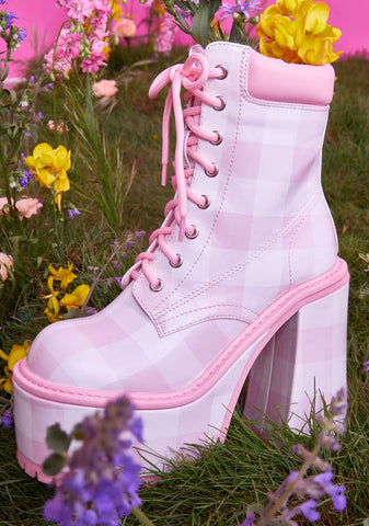 Smore Sweetness Gingham Boots