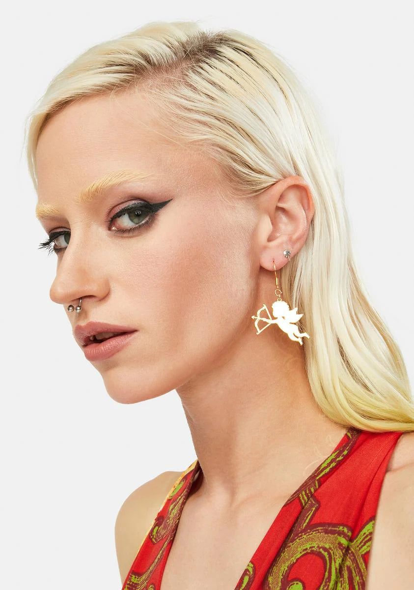 Cupid's Arrow Drop Earrings