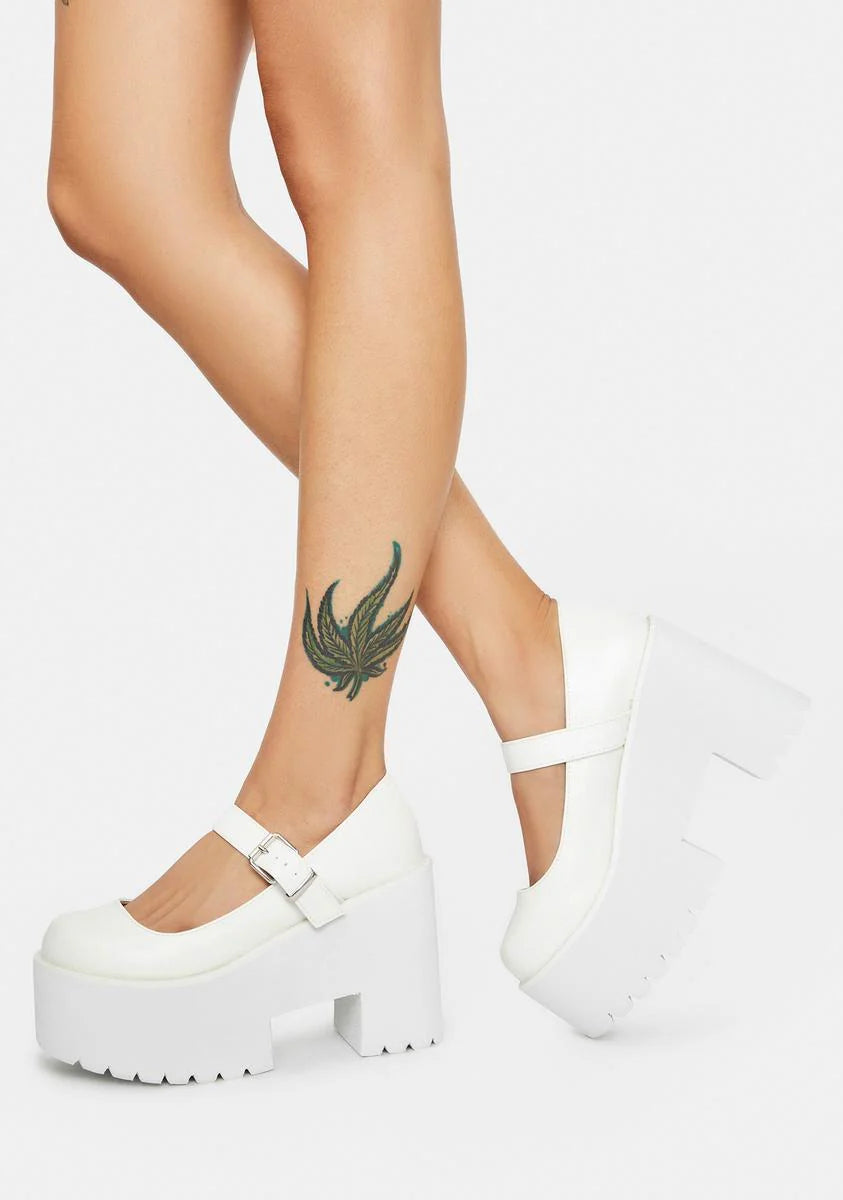 Angel Hit The City Platform Mary Janes