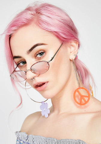 Just A Girl Flower Sunglasses
