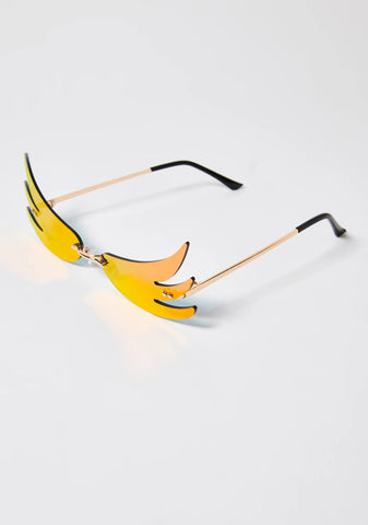 Crimson Above The Clouds Wing Sunglasses