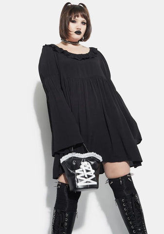 The Bottomless Pit Flare Sleeve Mini Dress
