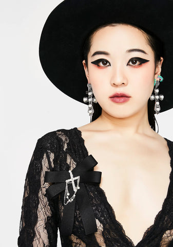 Not Doomed Cross Brooch