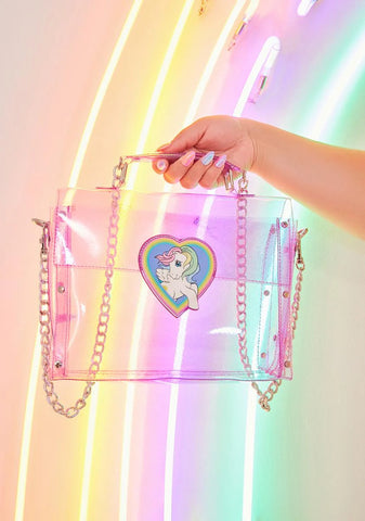 All That Glitters Clear Crossbody Bag