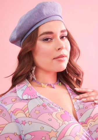 Lilac Flyin' High Butterfly Chain Necklace