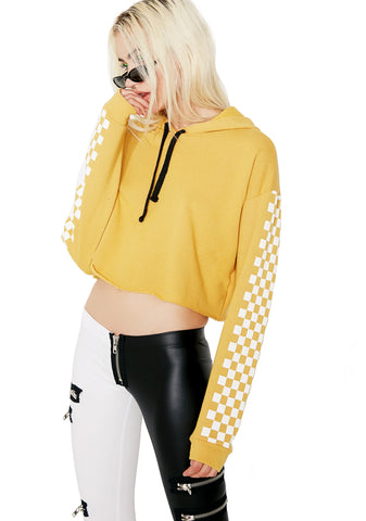 On Ur Mark Cropped Hoodie
