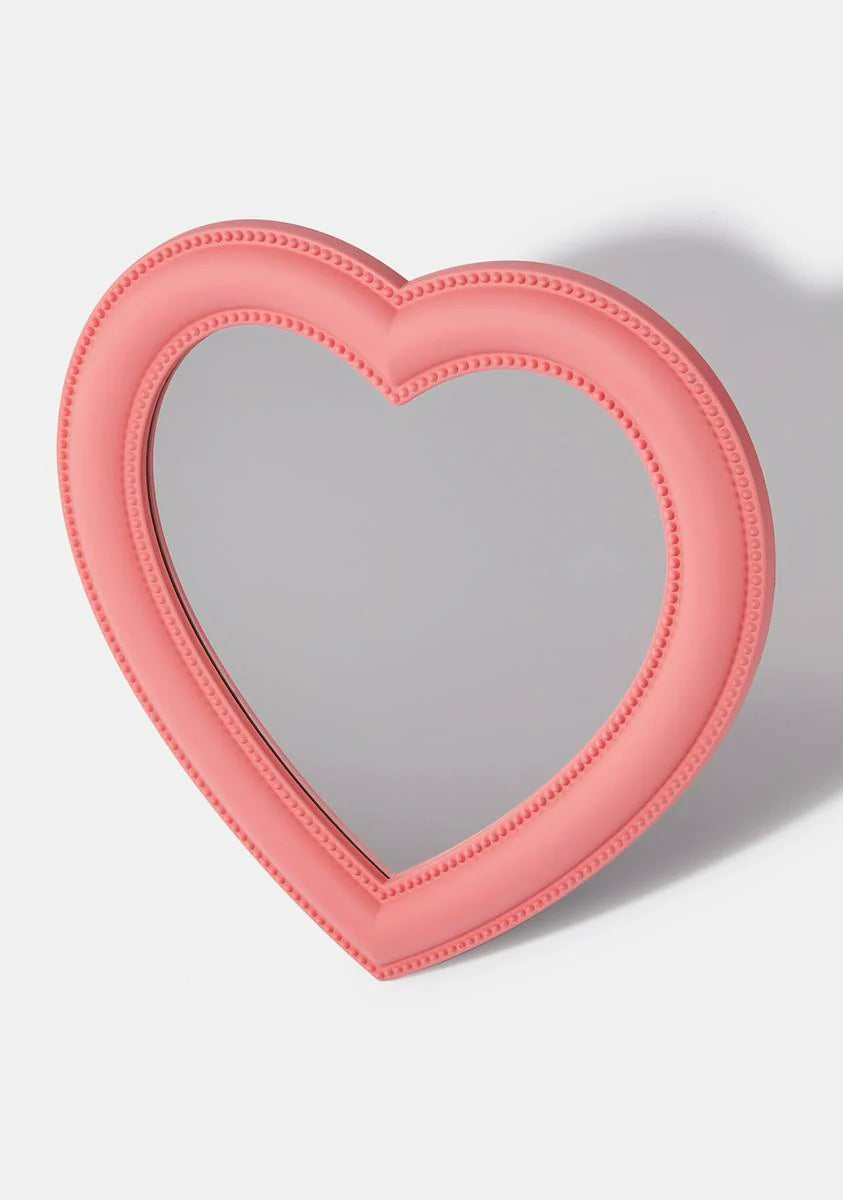 Mirror Kisses Heart Shaped Mirror