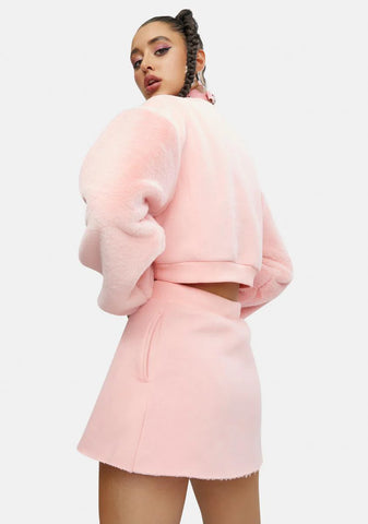 Abominable Creature Faux Fur Sweatshirt