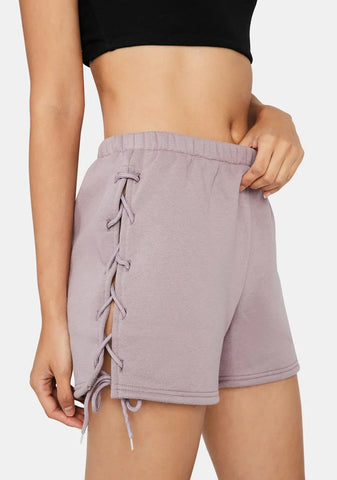 Mauve Lay It On The Line Lounge Shorts