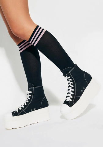 Safe Haven Platform High Top Sneakers