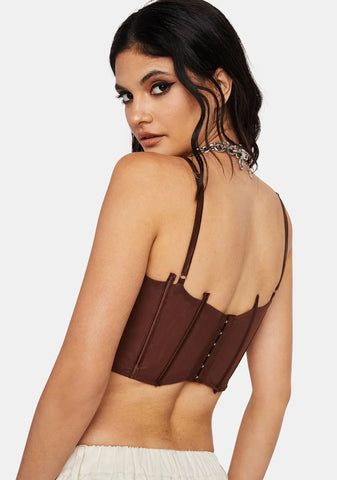 Mocha Limited Access Corset Top