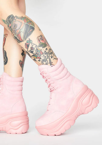 Matrixx Hi Pink Platform Sneakers