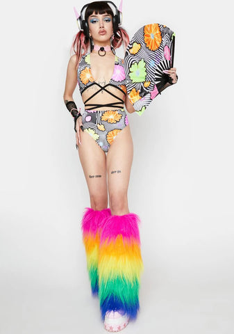 Circuit Daisy Goddess Wrap Top