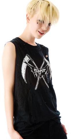 Reaper Destroyed Muscle Tank - Black