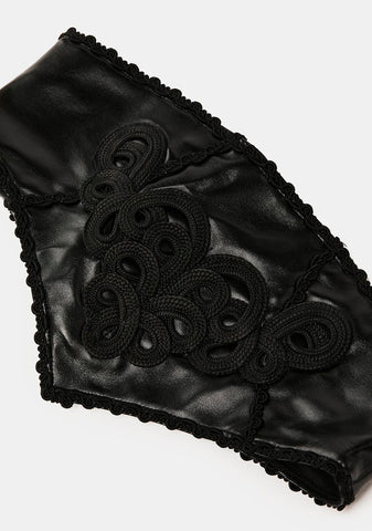 Vegan Leather Corset Belt