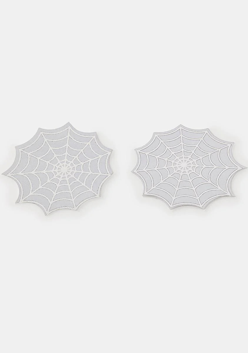 Reflective Spider Web Pasties