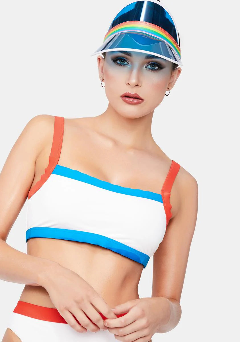 White Combo Olympia Bikini Top