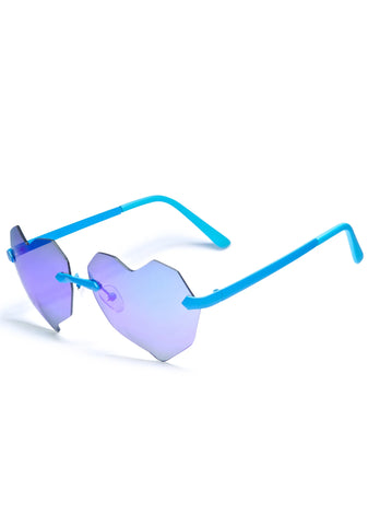 Lovelii Blue Heart Sunglasses