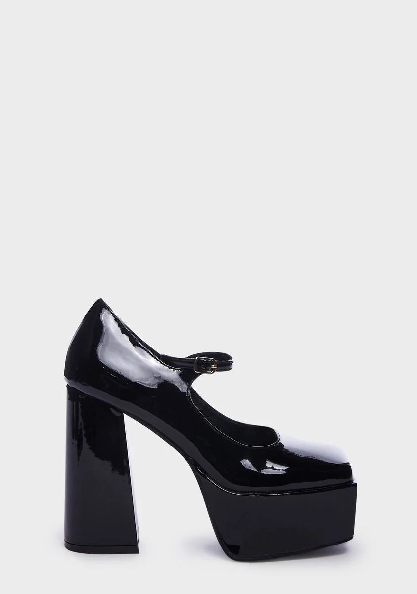 Speaking Softly Platform Mary Janes