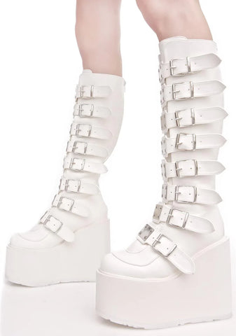 White Trinity Boots