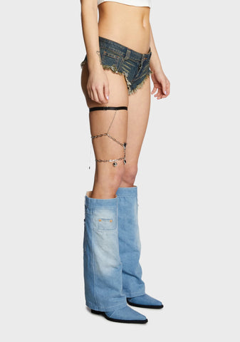 Heart Ablaze Thigh Chain