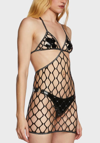 Gutsy Darling Fishnet Dress