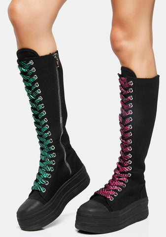 Mosh Pit Babe Knee High Sneakers
