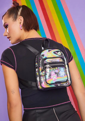 Adorable Astronaut Clear Mini Backpack