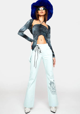 Doodle Ice Denim Pants